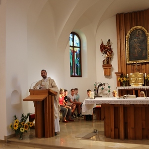 Hl. Messe gefeiert mit Kaplan Andreas Stipsits