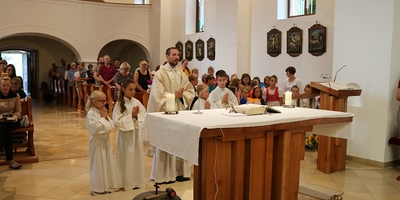 Hl. Messe gefeiert mit Kaplan Andreas Stipsits